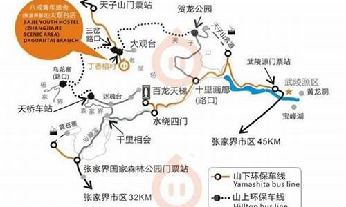 张家界自驾游路线图_张家界自驾游最佳路线