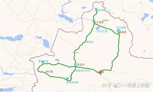 新疆自驾路线攻略图_新疆自驾路线攻略图片